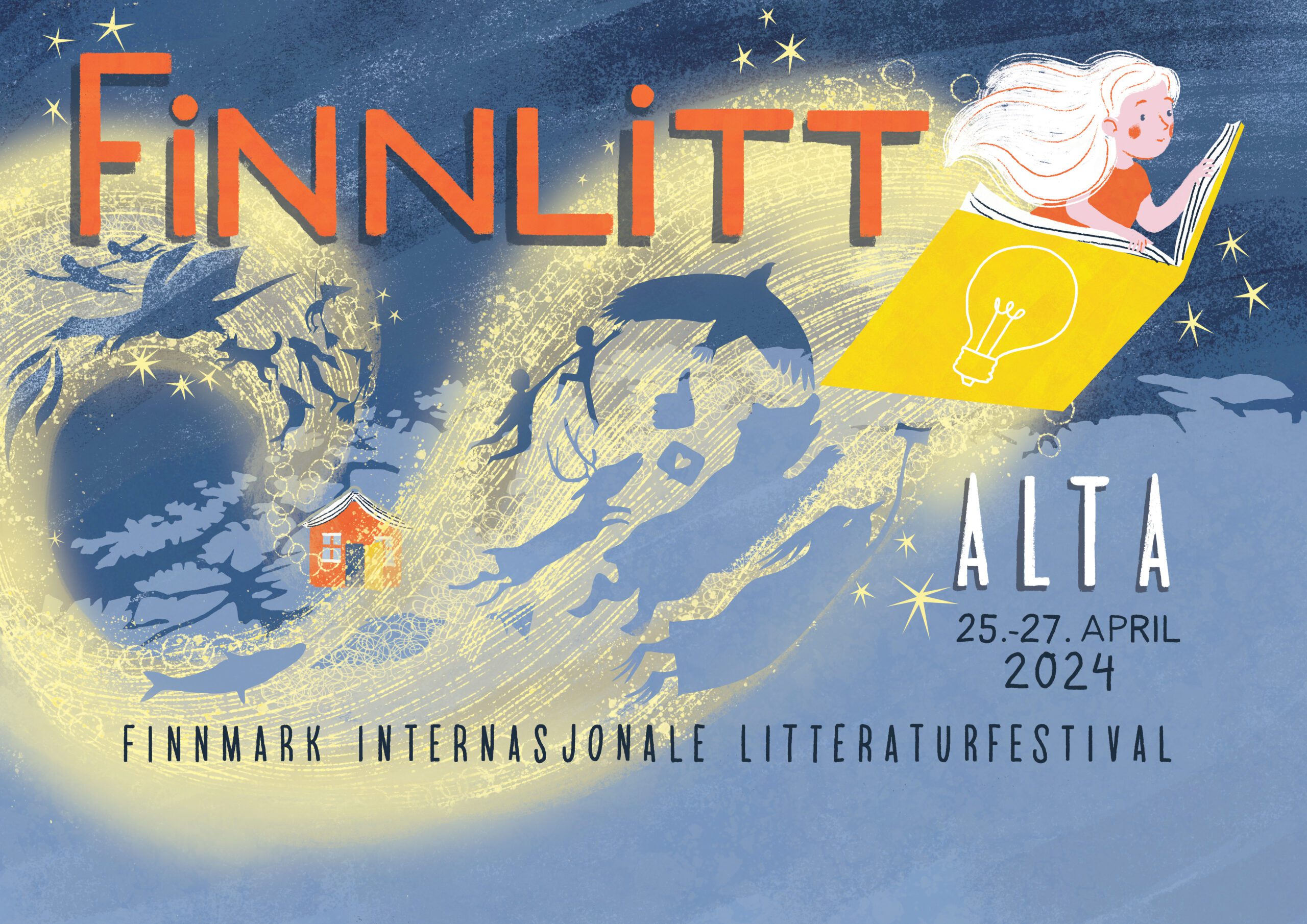 Festivalplakat for Finnlitt 2024